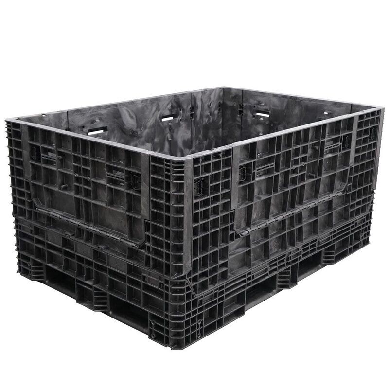 Buckhorn 70" x 48" x 34" Extended-Length Collapsible Bulk Container (4 Doors)