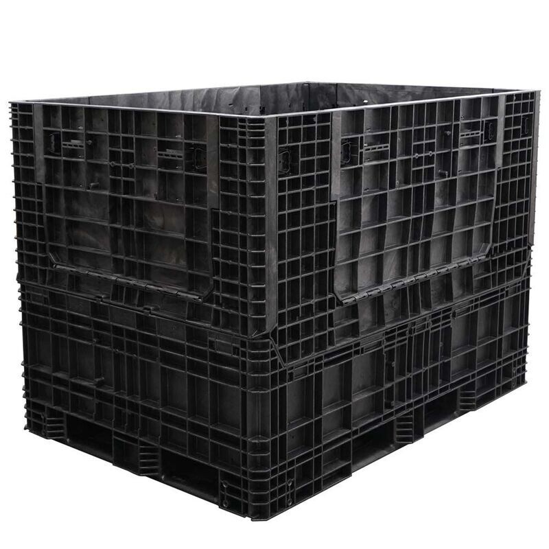 Buckhorn 65" x 48" x 50" Extended-Length Collapsible Bulk Container (4 Doors)