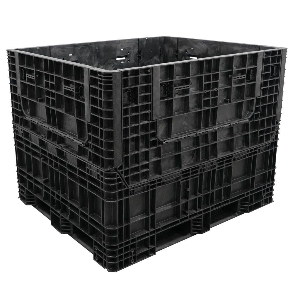DuraGreen 57" x 48" x 44" Extended-Length Collapsible Bulk Container (4 Doors)