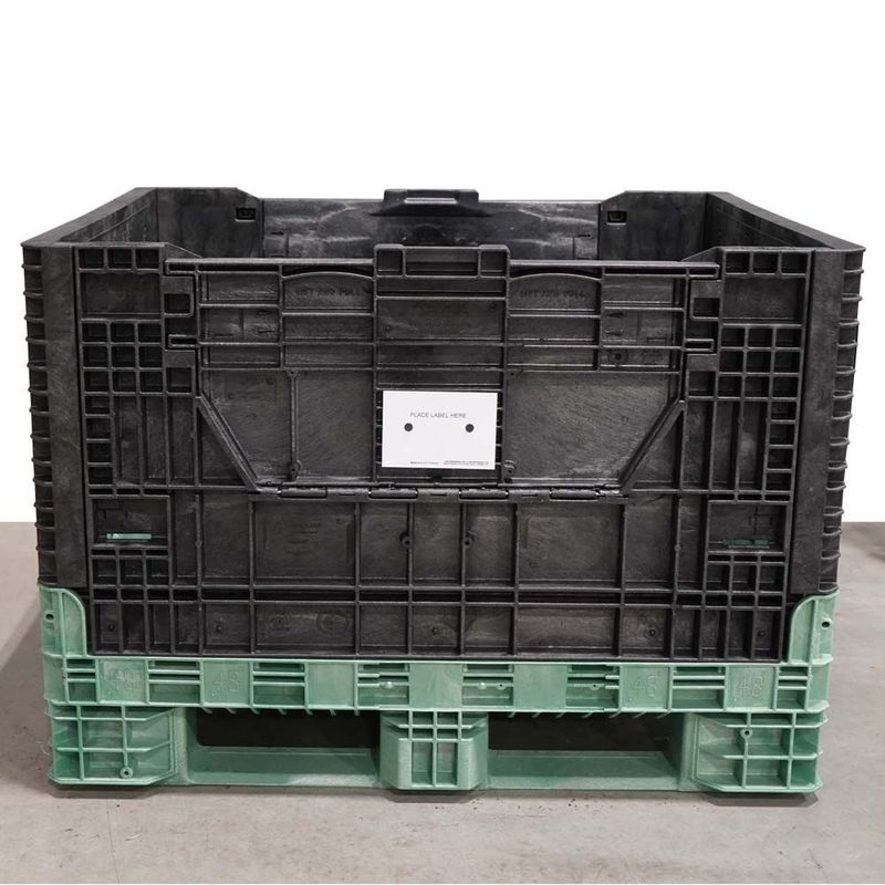 Refurbished 40" x 48" x 34" Used Collapsible Bulk Container (2 Doors)