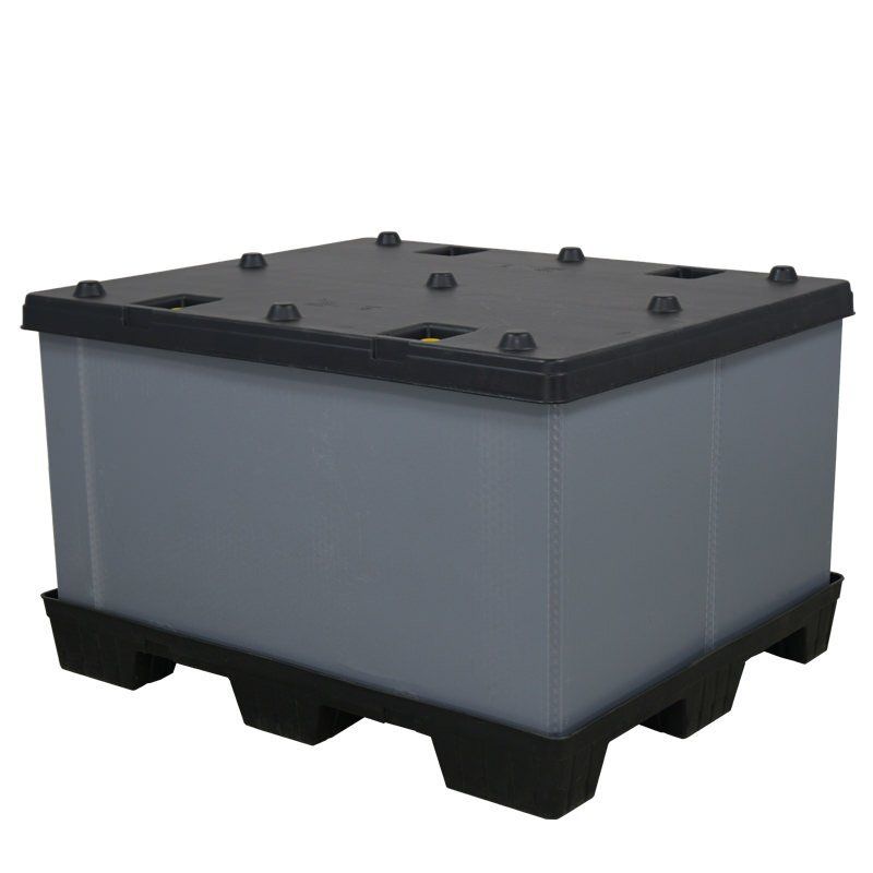 DuraGreen 40" x 48" x 30" Plastic Pallet Pack Container