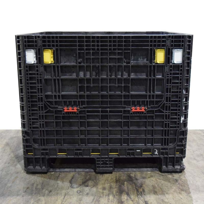 Refurbished 40" x 48" x 39" Used Collapsible Bulk Container (2 Doors)