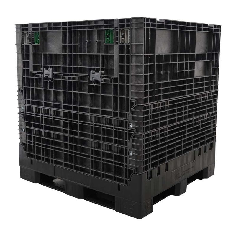 DuraGreen 45 45" x 48" x 51" Solid Floor Collapsible Bulk Container