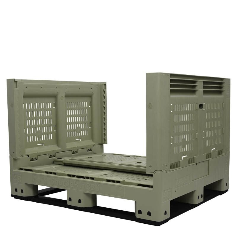 DuraGreen® | 40x48x33 | Collapsible Vented Harvest Bin