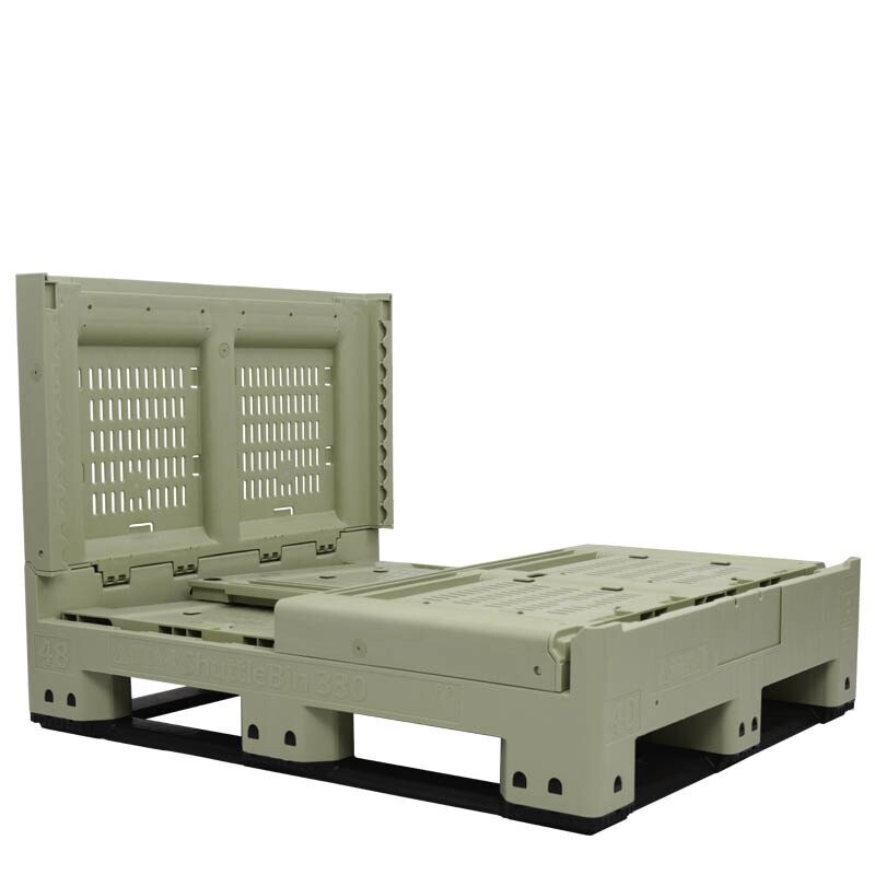 DuraGreen® | 40x48x33 | Collapsible Vented Harvest Bin