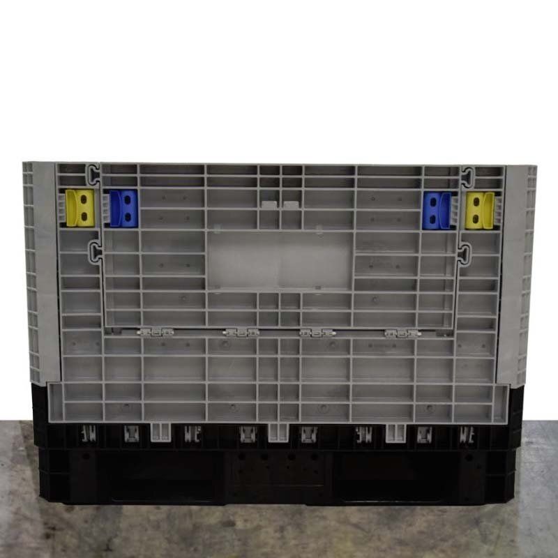 Refurbished 45" x 48" x 34" Used Collapsible Bulk Container (2 Doors)