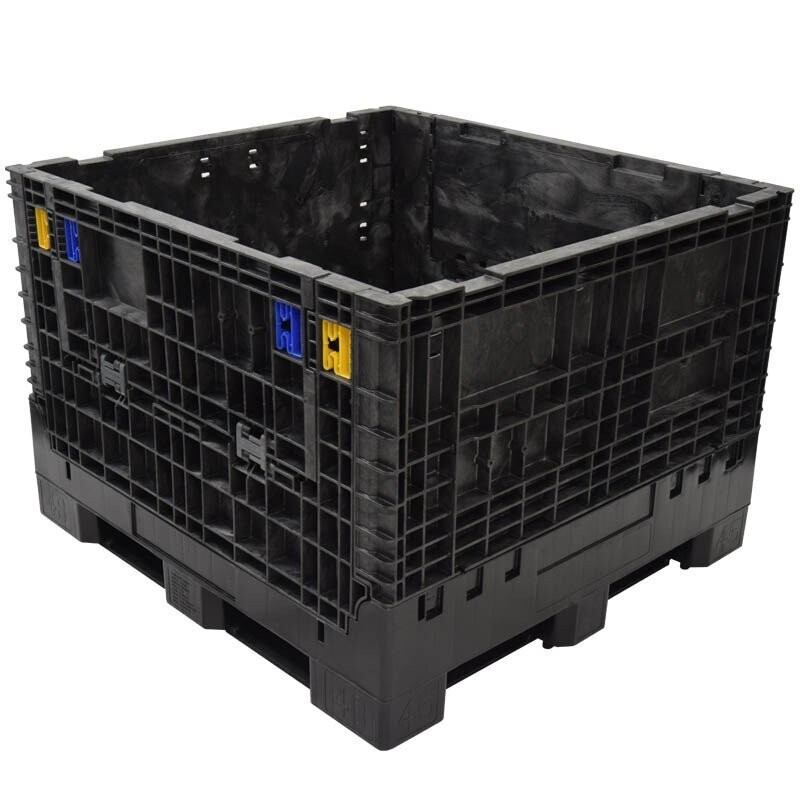 Buckhorn 45" x 48" x 34" Solid Bottom Collapsible Bulk Container (2 Doors)