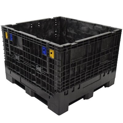Buckhorn 45" x 48" x 34" Solid Bottom Collapsible Bulk Container (2 Doors)