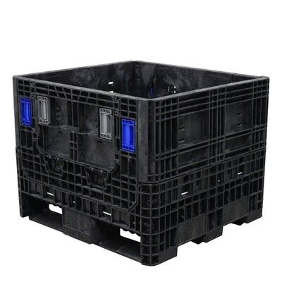 Ropak 30" x 32" x 25" Heavy-Duty Collapsible Bulk Container (2 Doors)