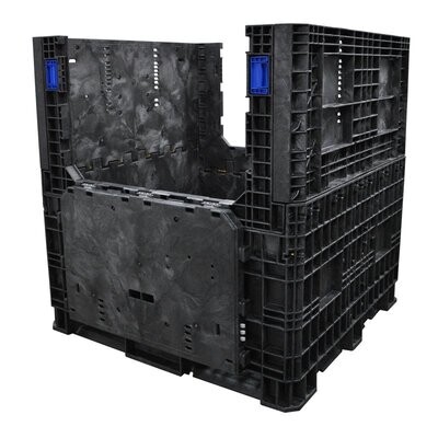The Recycled Folding Container 50L×2個 Ropak | Heavy-Duty Collapsible Containers | 45 x 48 x 50 | BCE