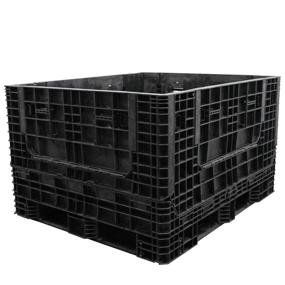 Buckhorn 57" x 48" x 34" Extended-Length Collapsible Bulk Container (4 Doors)