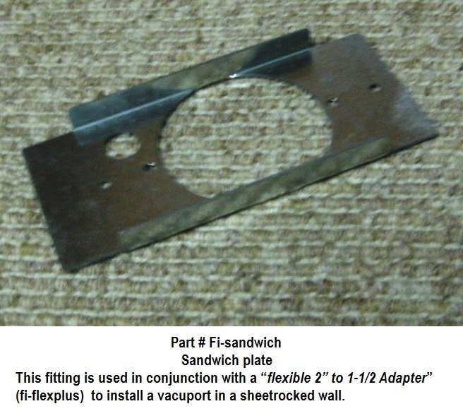 Sandwich Plate to Hold Existing Vacuport