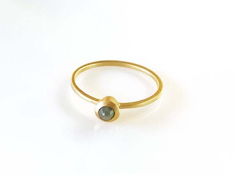 Stackable: Rose Cut Diamond Ring
