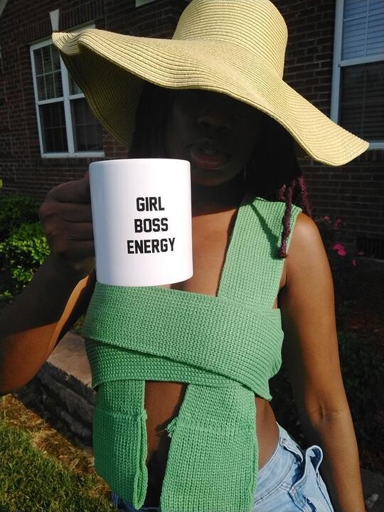GIRL BOSS ENERGY COFFE MUG