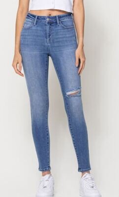 Jessa Mid Rise Ankle Skinny Jeans