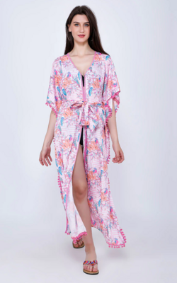 Juliet Tropical Pink Kimono