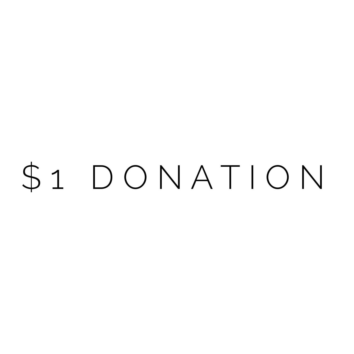 $1 Donation