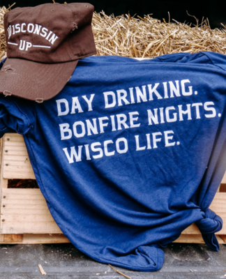 Wisconsin Up Day Drinking T-shirt