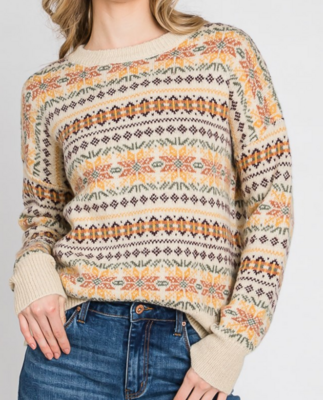 Becky Fair Isle Holiday Sweater
