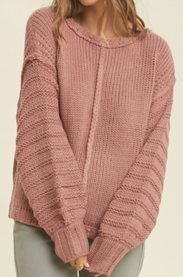 Jessica Balloon Sleeve Sweater