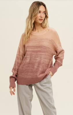 Amy Ombre Striped Sweater