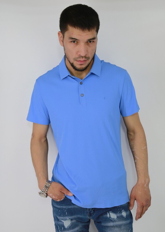 Printed Polo T-shirt with Short Sleeves and Button Closure