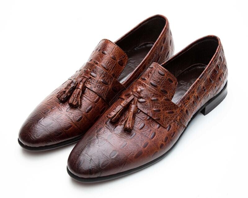 LUXURY Brown Loafers for Men