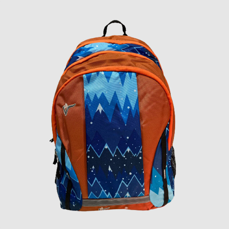 ORANGE GRAPHIC BACKPACK