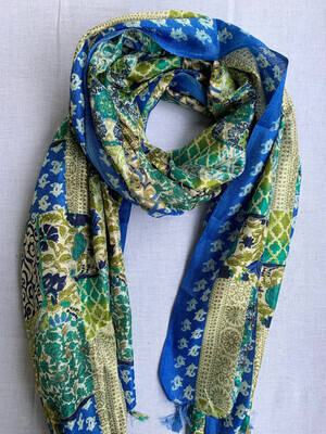 SCARF -Blue &amp; Green