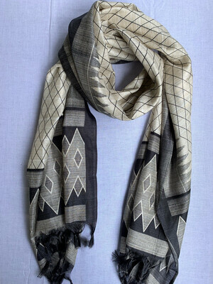 SCARF - Black &amp; Cream