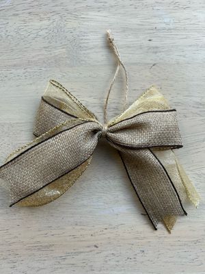 Christmas Bows Double Loops Set Of 10