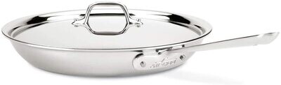 All Clad D3 Stainless Steel Fry Pan w/ Lid 12 inch