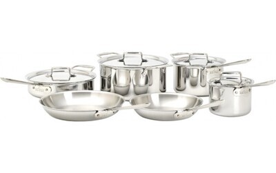 All Clad D5 Stainless Steel Cookware Set 10 piece