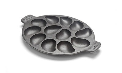 Outset Cast Iron Oyster Pan 12 section