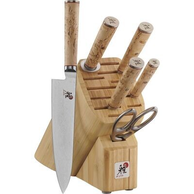 Miyabi 5000 MCD Birchwood Knife Block Set 7 pc
