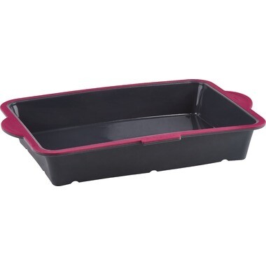 Trudeau Silicone Cake Pan Grey/Pink 9 inch x 13 inch