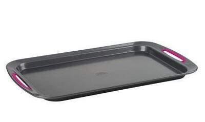 Trudeau Structure Cookie Sheet Grey/Pink 10 inch x 15 inch