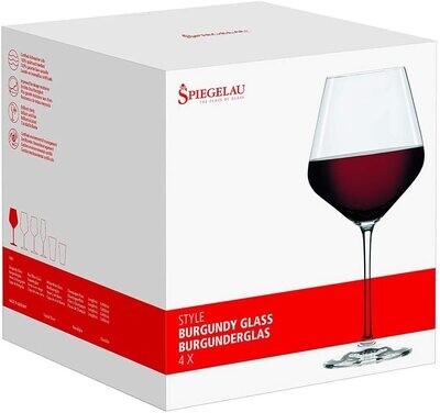Spiegelau Style Burgundy Wine Glasses Set of 4