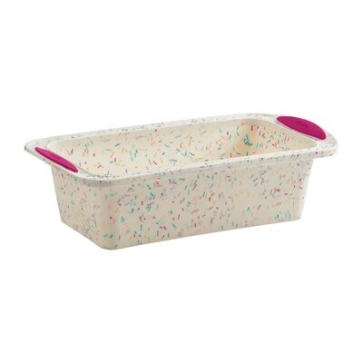 Trudeau Silicone Loaf Pan Confetti Pattern 5 in x 4.5 in