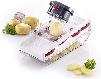 Westmark Vegetable Slicer Plastic and Metal w/5 Blades 12 inch x 5.1 inch x 5.5 inch