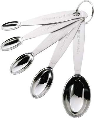 Cuisipro Measuring Spoons Odd stainless steel set of 5