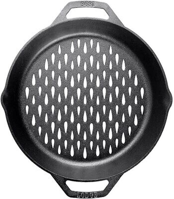 Lodge Cast Iron Grilling Basket Dual Handle 12 in /30.4 cm