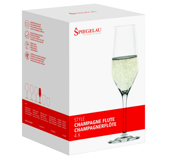 Spiegelau Champagne Flutes 8 1/2 oz Set of 4