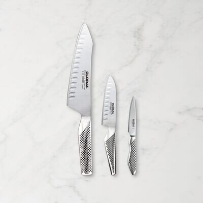 Global G-237 Knife Set Stainless Steel 3 pc