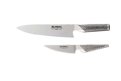 Global G-201 Knife Set Stainless Steel 2 pc