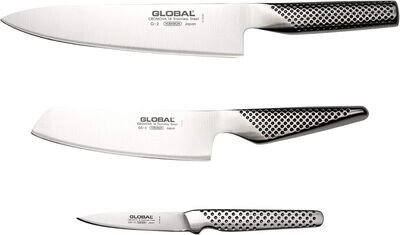 Global G-2515 Knife Set Stainless Steel 3 pc
