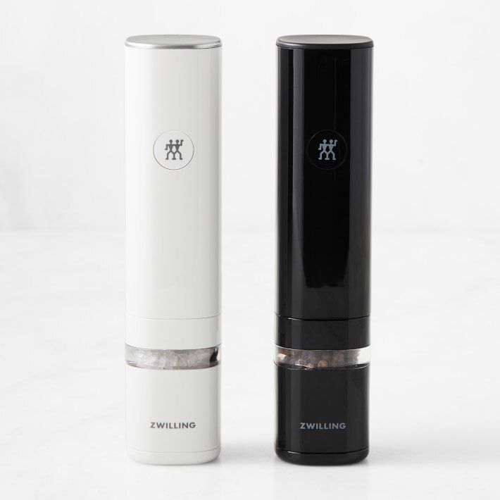 Zwilling Enfinigy Electric Salt and Pepper Mill  Set of 2 Zwilling Enfinigy Electric Salt and Pepper Mill  Set of 2