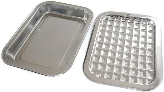 Norpro Broil/Roast Pan Stainless Steel 16.5 in x  12 in