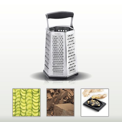 Cuisipro Stainless Steel Box Grater 6 Sided