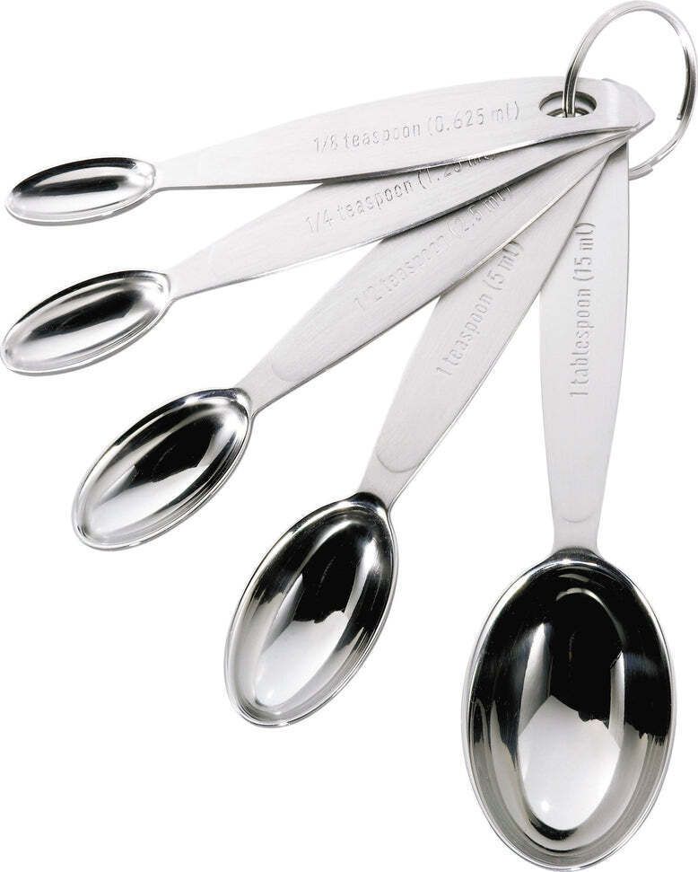 Cuisipro Stainless Steel Measuring Spoons Odd Set of 5